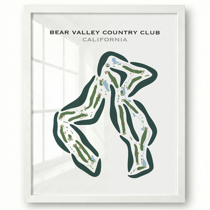 Bear Valley Country Club, California - Printed Golf Courses