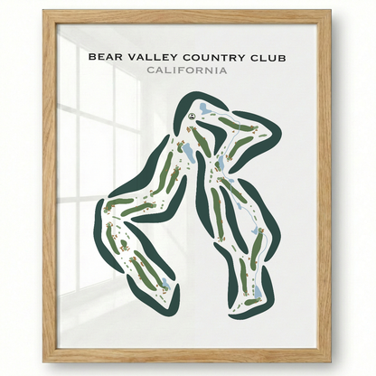 Bear Valley Country Club, California - Printed Golf Courses