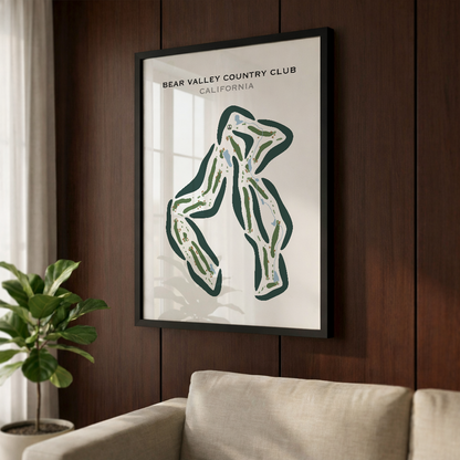 Bear Valley Country Club, California - Printed Golf Courses