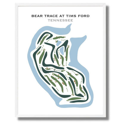 Bear Trace At Tims Ford State, Tennessee - Printed Golf Courses