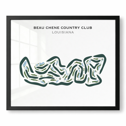 Beau Chene Country Club, Louisiana - Printed Golf Courses
