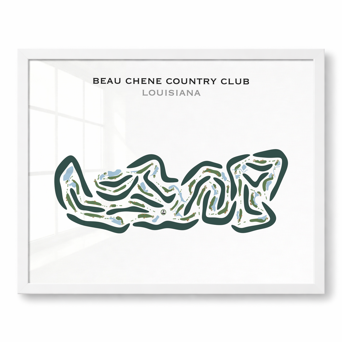 Beau Chene Country Club, Louisiana - Printed Golf Courses