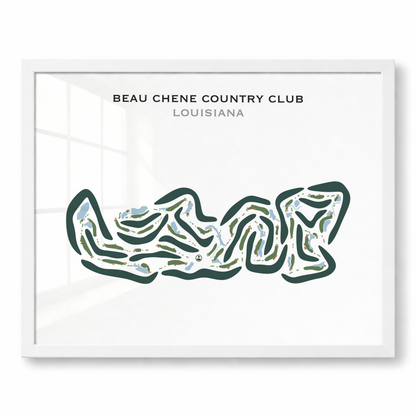 Beau Chene Country Club, Louisiana - Printed Golf Courses