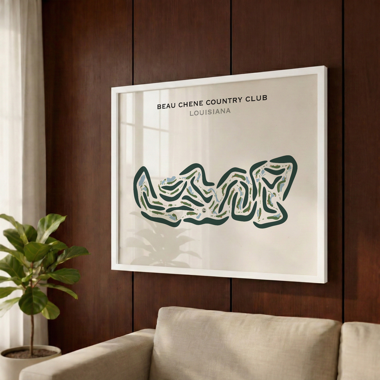 Beau Chene Country Club, Louisiana - Printed Golf Courses