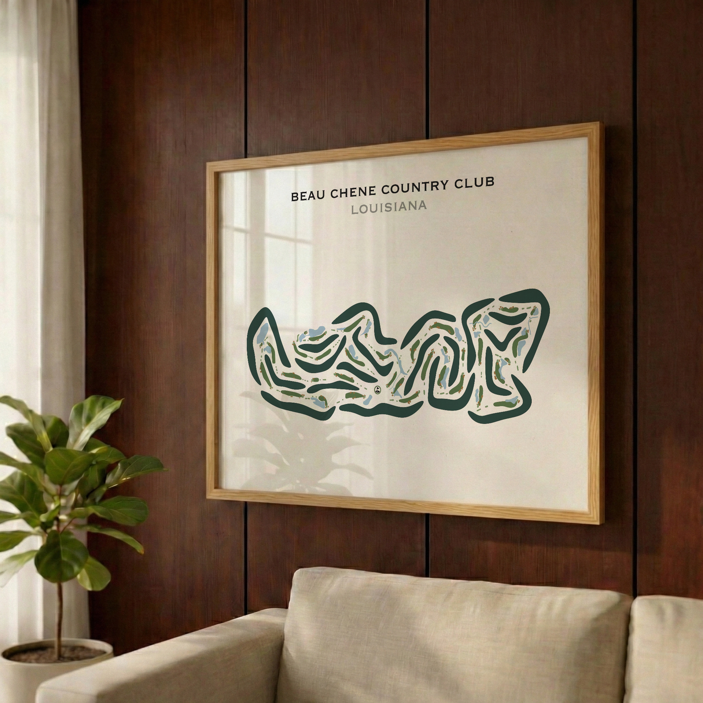 Beau Chene Country Club, Louisiana - Printed Golf Courses