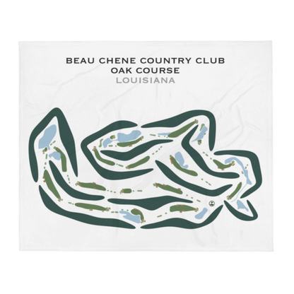 Beau Chene Country Club - Oak Course, Louisiana - Printed Golf Courses