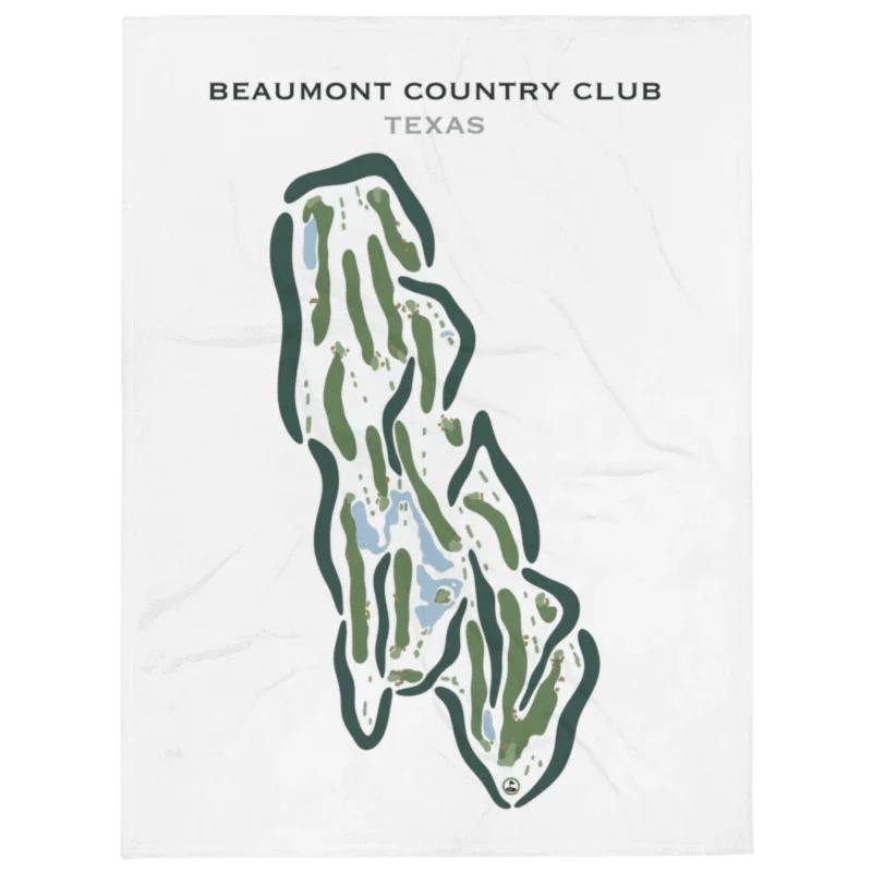 Beaumont Country Club, Texas - Printed Golf Courses