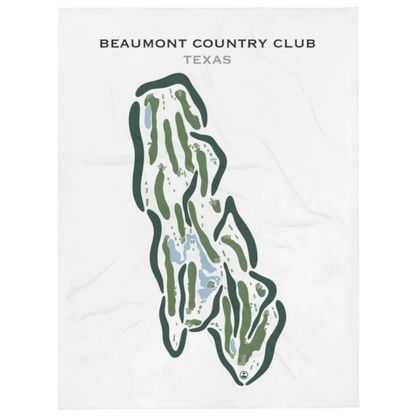 Beaumont Country Club, Texas - Printed Golf Courses