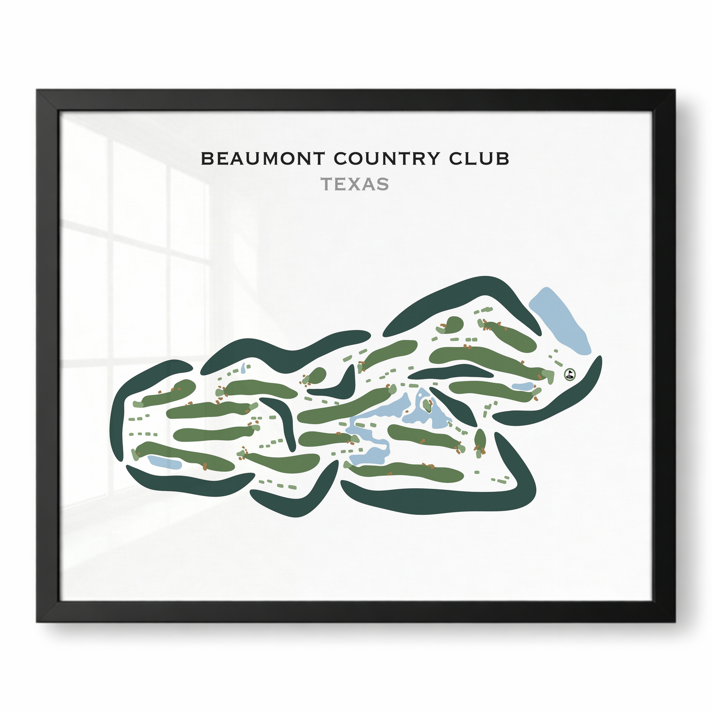Beaumont Country Club, Texas - Printed Golf Courses