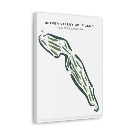 Beaver Valley Golf Club, Pennsylvania - Printed Golf Courses
