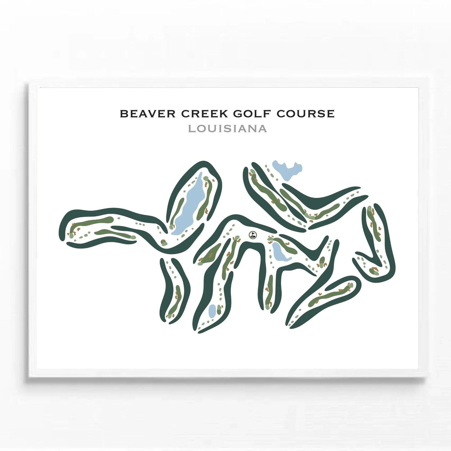 Beaver Creek Golf Course, Louisiana - Printed Golf Courses