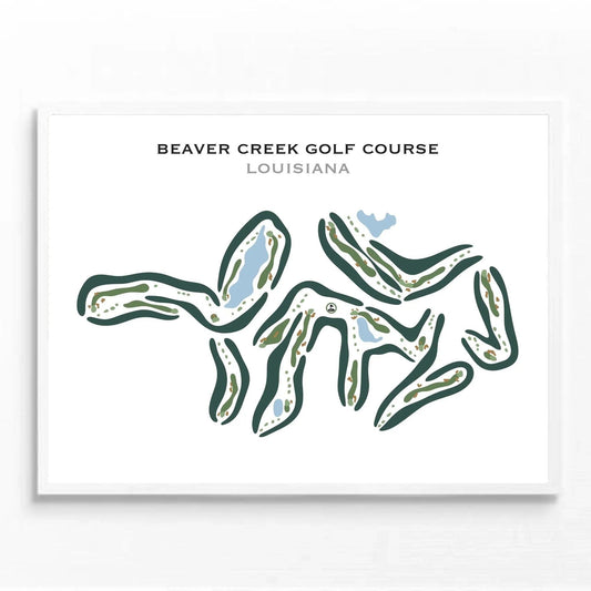 Beaver Creek Golf Course, Louisiana - Printed Golf Courses
