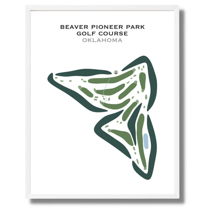 Beaver Pioneer Park Golf Course, Oklahoma - Printed Golf Courses