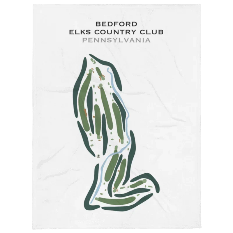 Bedford Elks Country Club, Pennsylvania - Printed Golf Course