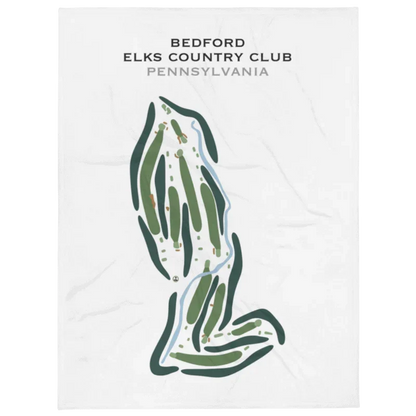 Bedford Elks Country Club, Pennsylvania - Printed Golf Course