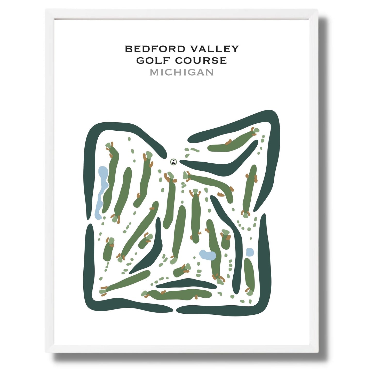 Bedford Valley Golf Course, Michigan - Printed Golf Courses