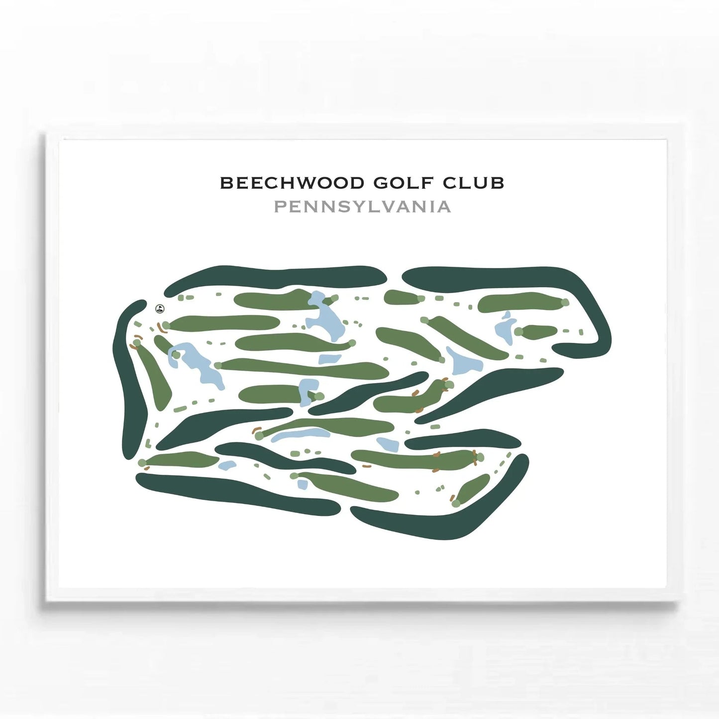 Beechwood Golf Club, Pennsylvania - Printed Golf Courses