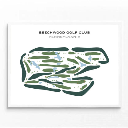 Beechwood Golf Club, Pennsylvania - Printed Golf Courses