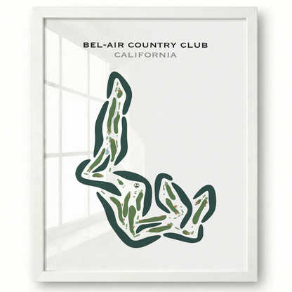 Bel-Air Country Club, California - Printed Golf Courses
