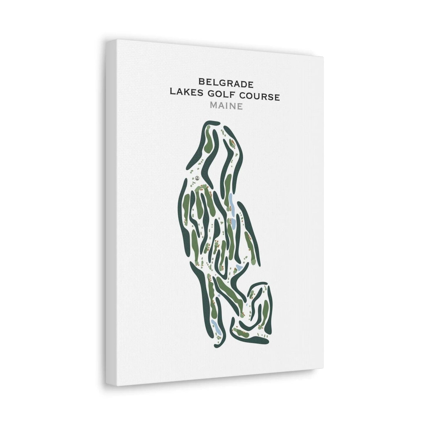 Belgrade Lakes Golf Course, Maine - Printed Golf Course