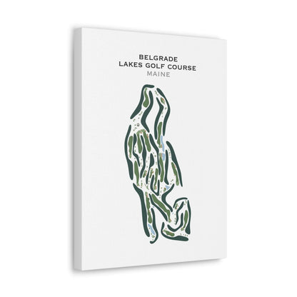 Belgrade Lakes Golf Course, Maine - Printed Golf Course