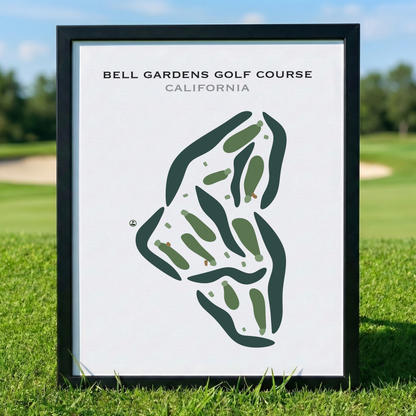Bell Gardens Golf Course, California - Printed Golf Courses