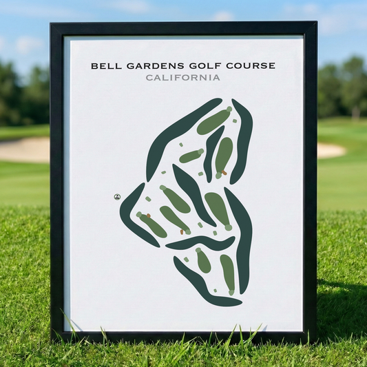 Bell Gardens Golf Course, California - Printed Golf Courses
