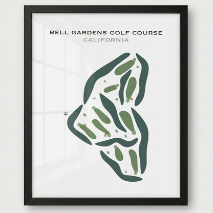 Bell Gardens Golf Course, California - Printed Golf Courses