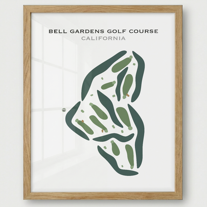 Bell Gardens Golf Course, California - Printed Golf Courses