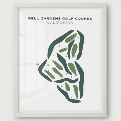Bell Gardens Golf Course, California - Printed Golf Courses