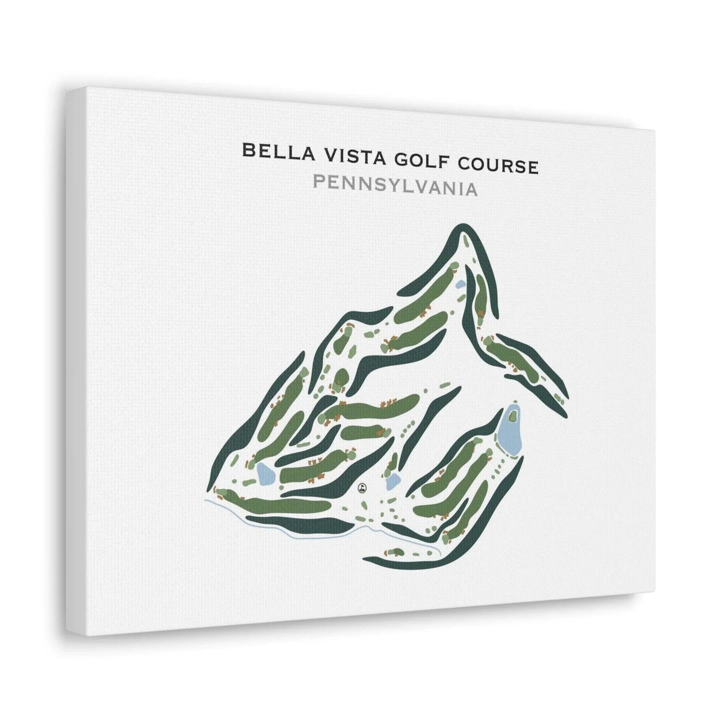 Bella Vista Golf Course, Pennsylvania - Printed Golf Course