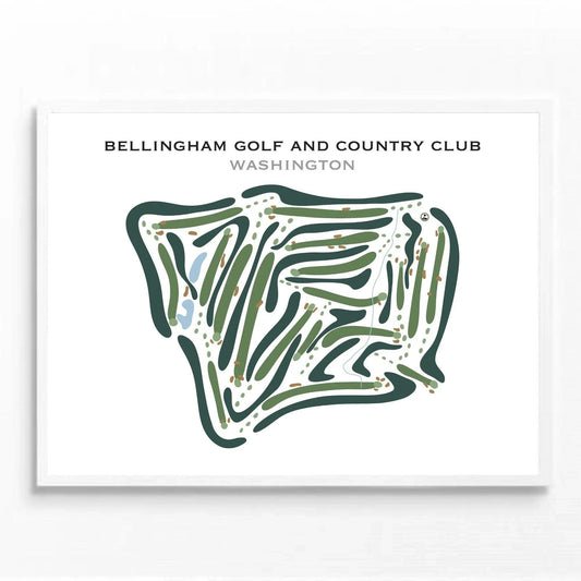 Bellingham Golf & Country Club, Washington - Printed Golf Courses