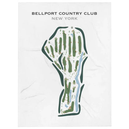 Bellport Country Club, New York - Printed Golf Course