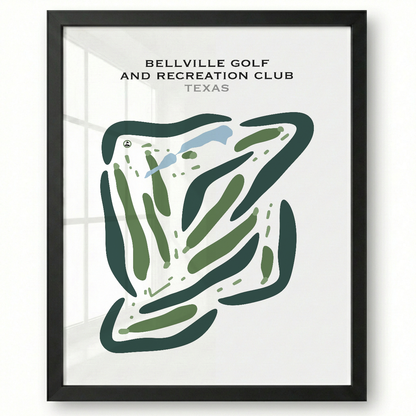 Bellville Golf & Recreation Club, Texas - Printed Golf Courses