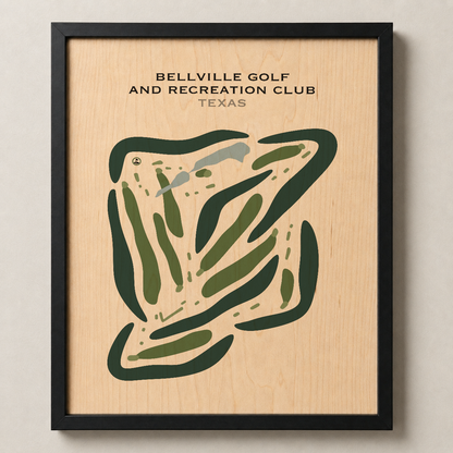 Bellville Golf & Recreation Club, Texas - Printed Golf Courses