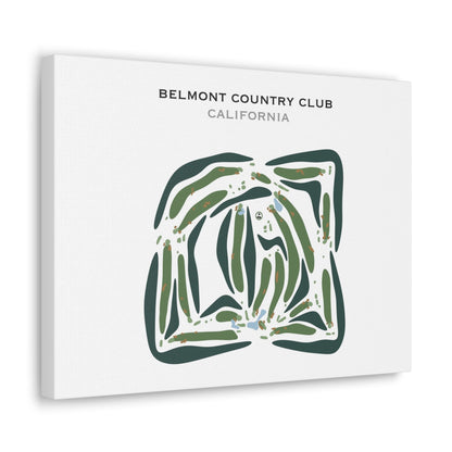 Belmont Country Club, California - Printed Golf Courses