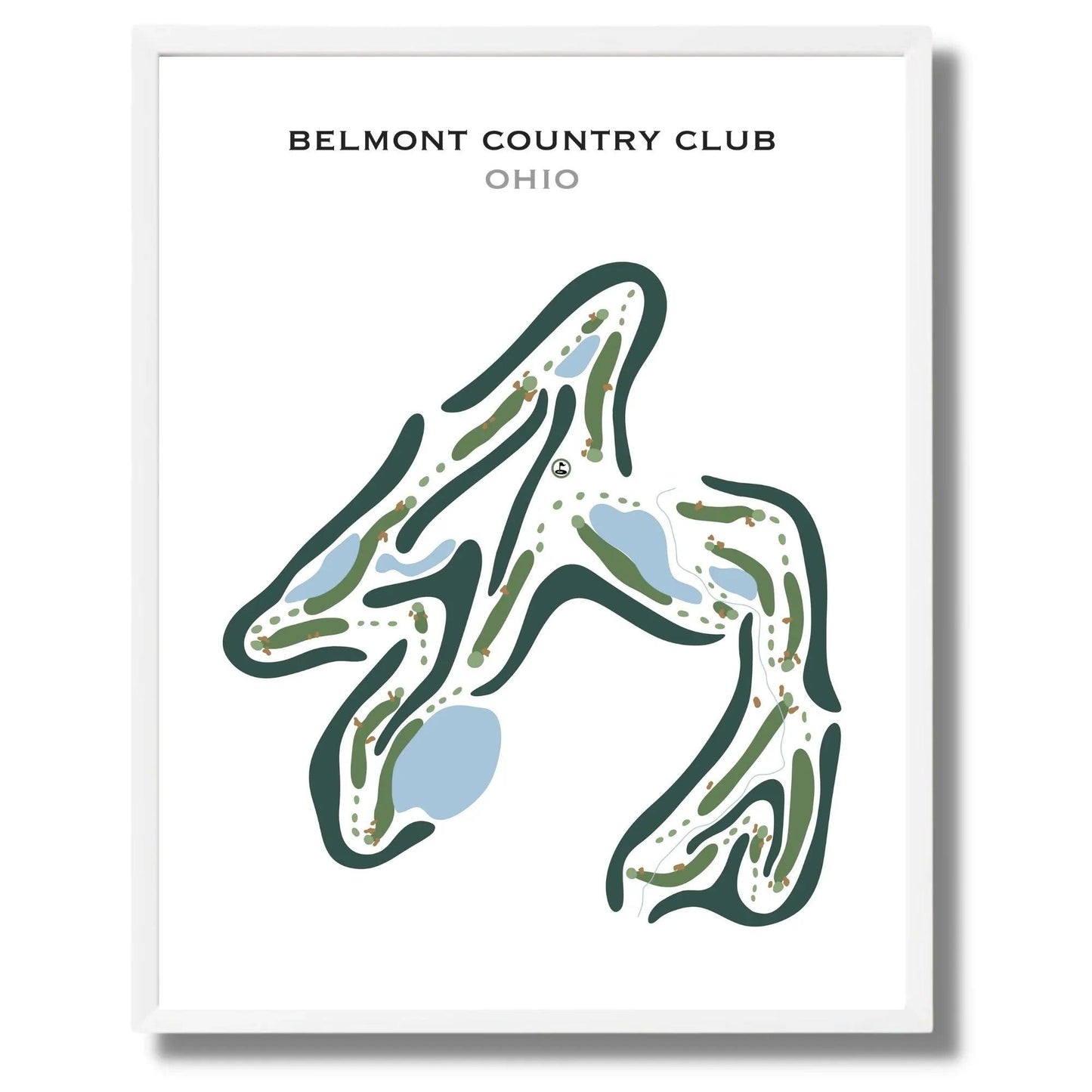 Belmont Country Club, Ohio - Printed Golf Courses