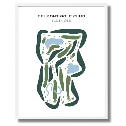 Belmont Golf Club, Illinois - Printed Golf Courses