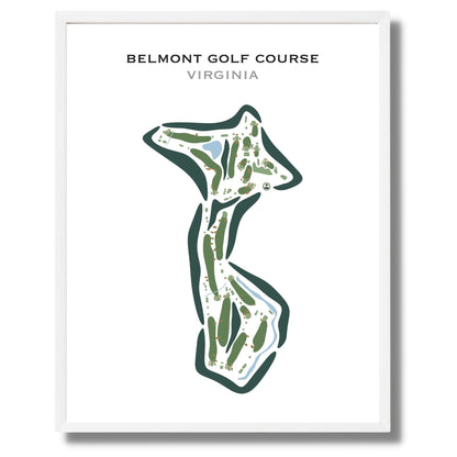 Belmont Golf Course, Richmond, Virginia - Printed Golf Courses