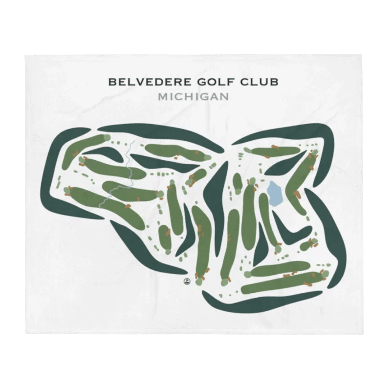 Belvedere Golf Club, Michigan - Printed Golf Course