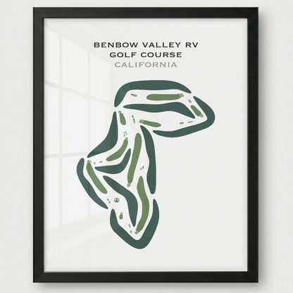 Benbow Valley RV Golf Course, California - Printed Golf Courses