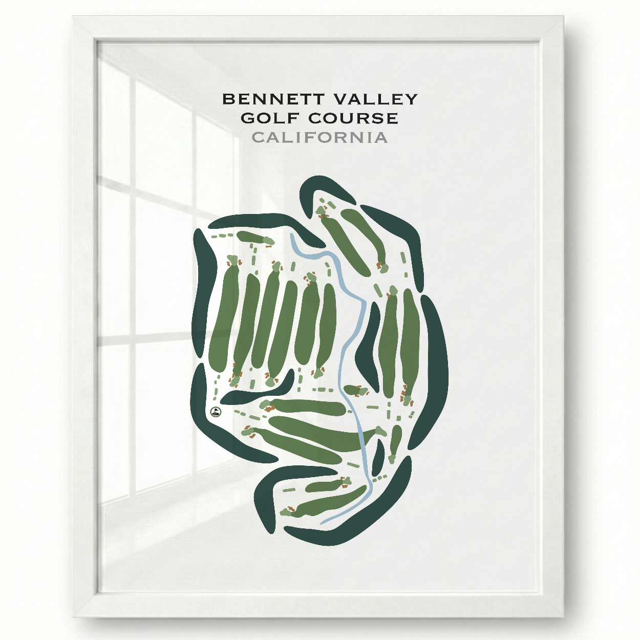 Bennett Valley Golf Course, California - Printed Golf Courses