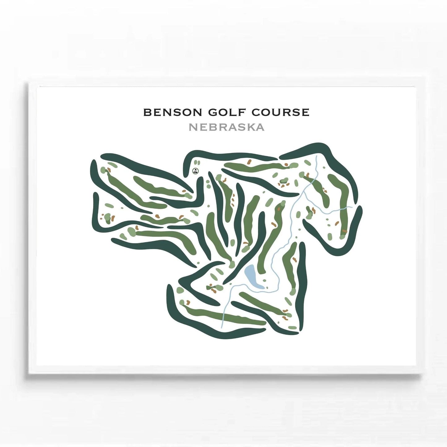 Benson Golf Course, Nebraska - Printed Golf Courses