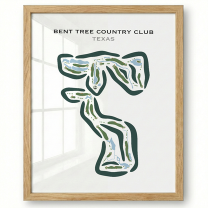 Bent Tree Country Club, Texas - Printed Golf Course