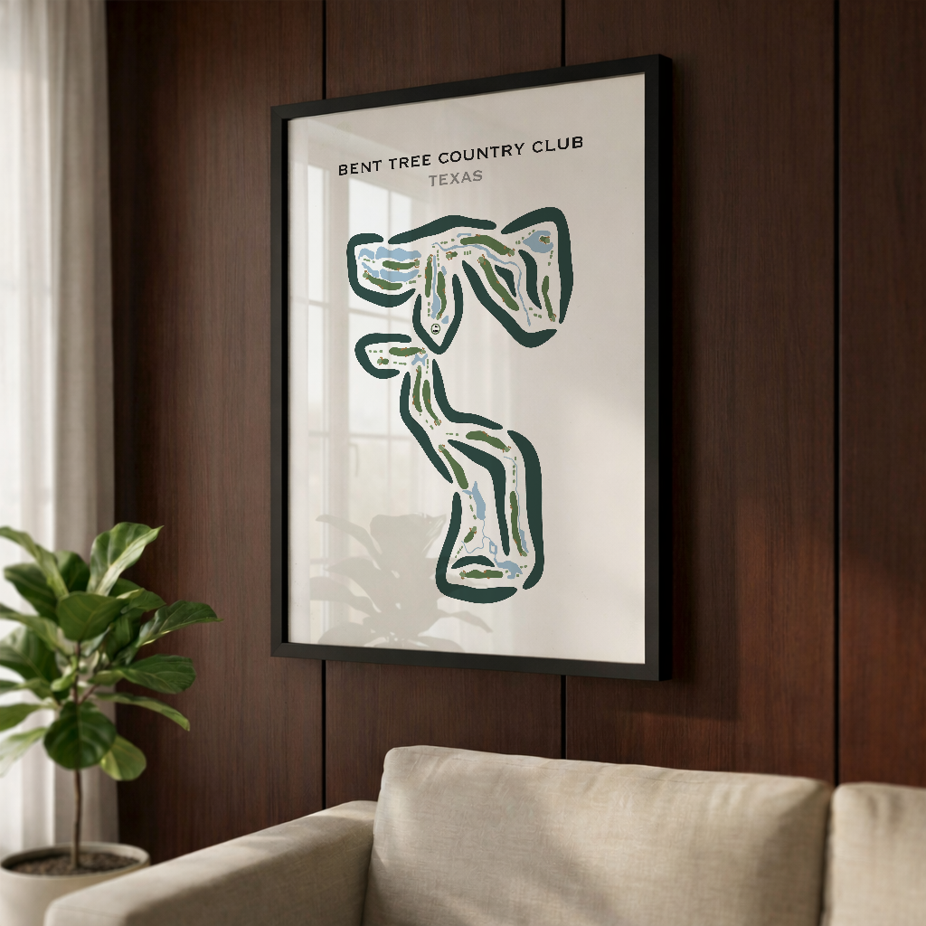 Bent Tree Country Club, Texas - Printed Golf Course