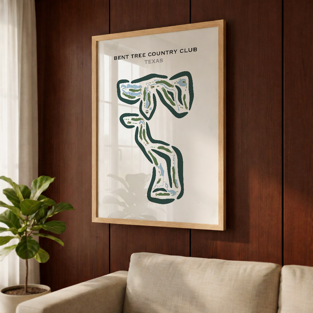 Bent Tree Country Club, Texas - Printed Golf Course