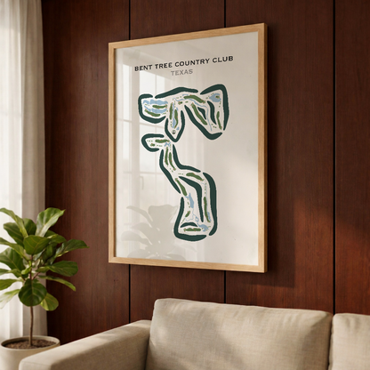 Bent Tree Country Club, Texas - Printed Golf Course