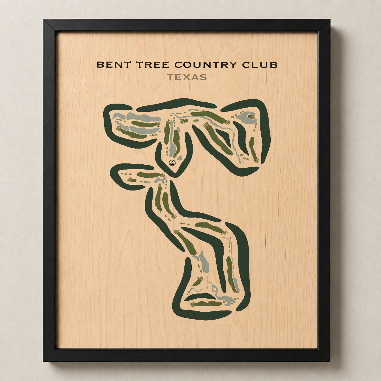 Bent Tree Country Club, Texas - Printed Golf Course