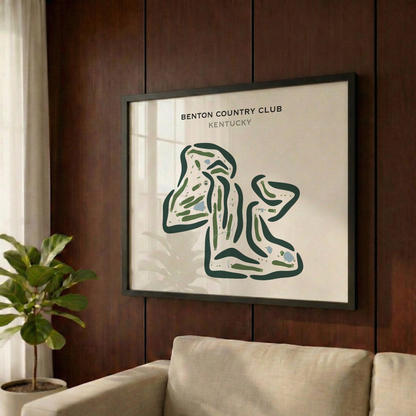Benton Country Club, Kentucky - Printed Golf Courses