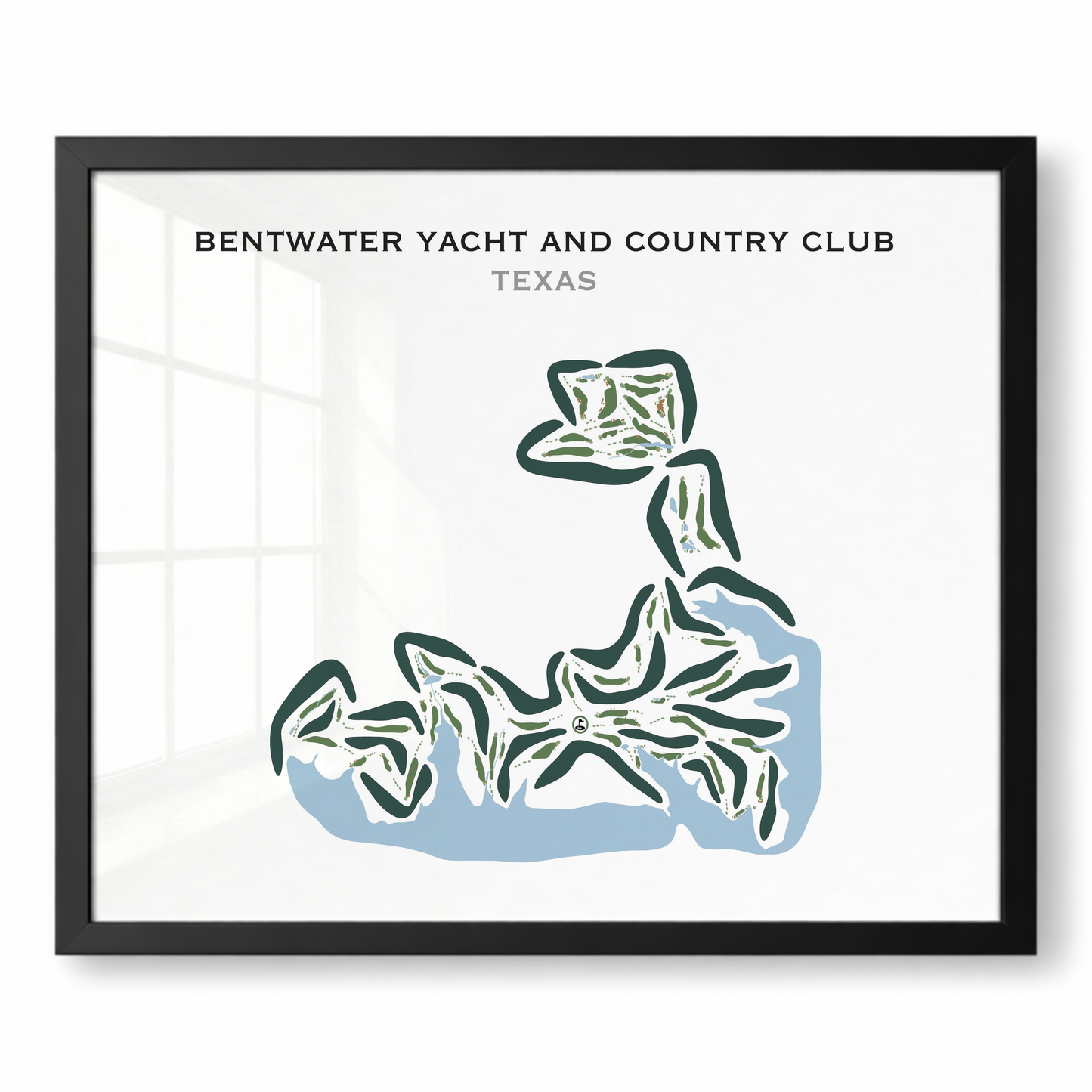 Bentwater Yacht and Country Club, Texas - Printed Golf Courses